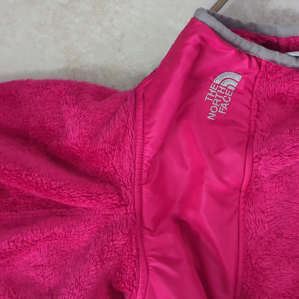 The North Face Kids Pink and Gray Hoodie Vest, Size Girls 10 - Picture 7 of 8